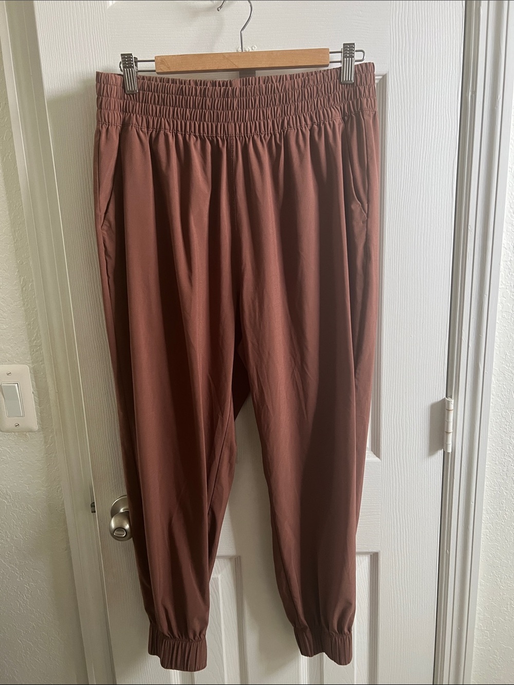 Vuori Rust Brown Track Joggers